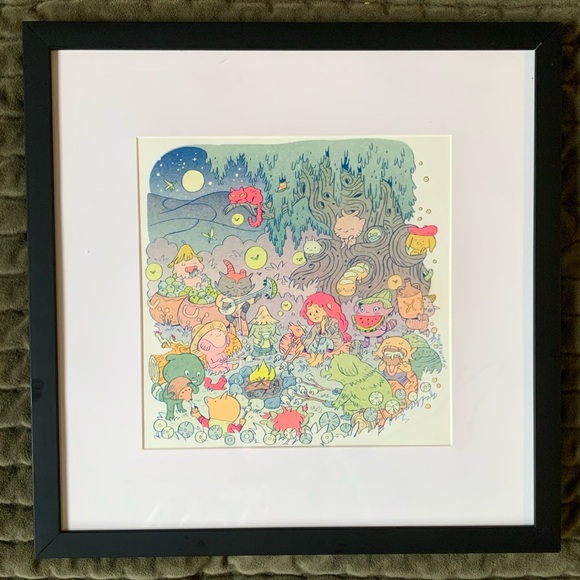 Campfire Stories Risograph Art Print - Picture 1 of 8